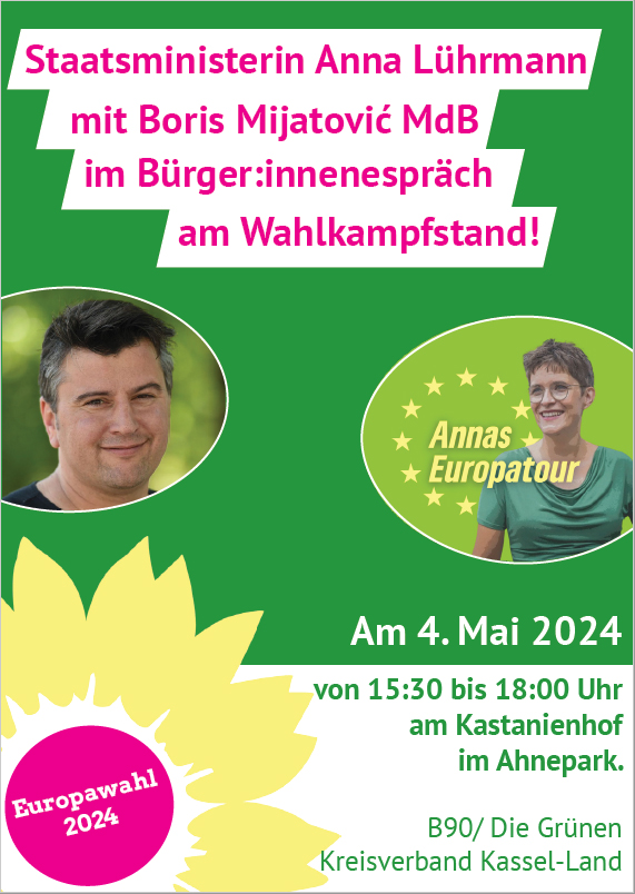 Staatsministerin Anna Lührmann mit Boris Mijatovic