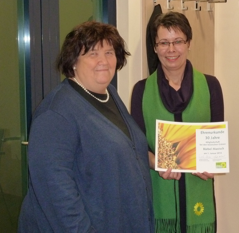Bärbel Maxisch 30 Jahre dabei