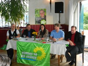 Podiumsgäste vlnr: Edmund Borschel, Dr. Kurt Rohrig, Angela Dorn, Jochen Lody, Armin Ross - Foto: Michael Meschede