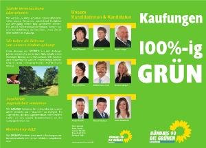 Grüner Flyer kaufunger Kommunalwahl 2011 - Seite1
