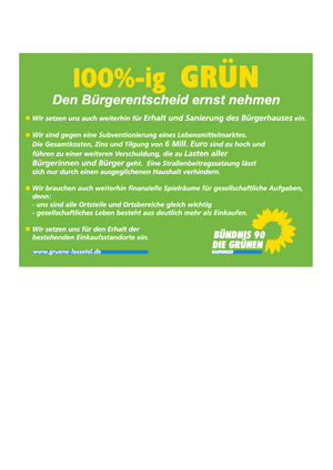 Wahlkampf Anzeige Kommunalwahl 2011